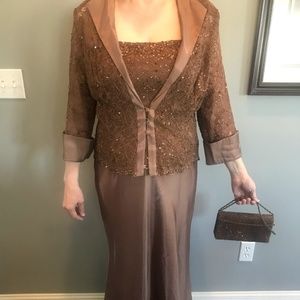 Karen Miller Brown Mother of the Bride Dress